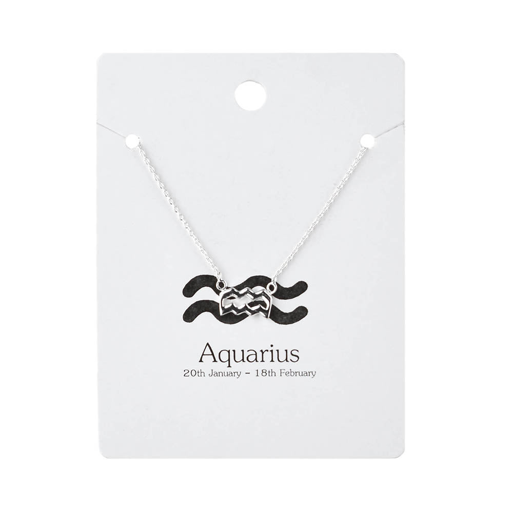 Aquarius Necklace Silver - Karma Living