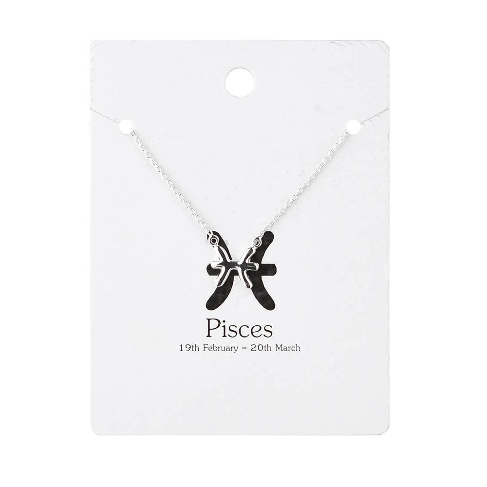 Pisces Necklace Silver - Karma Living