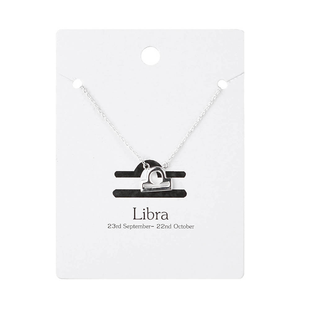 Libra Necklace Silver - Karma Living