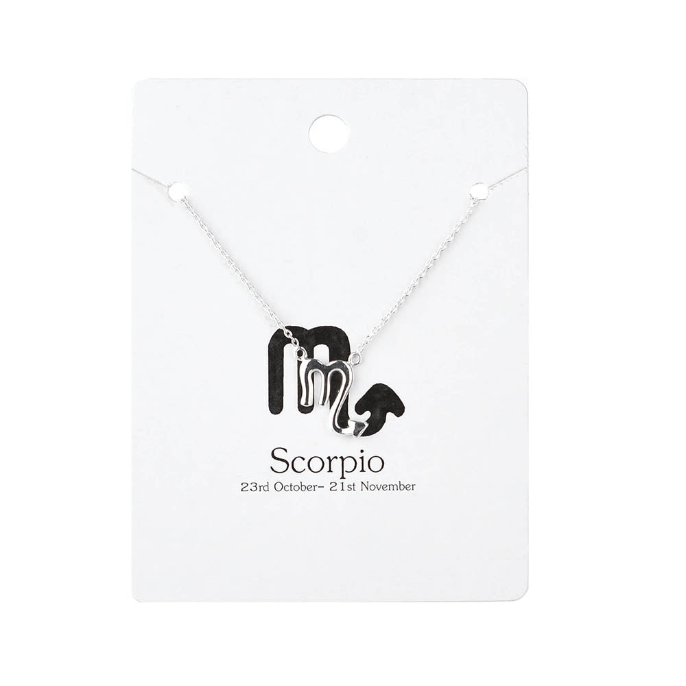 Scorpio Necklace Silver - Karma Living