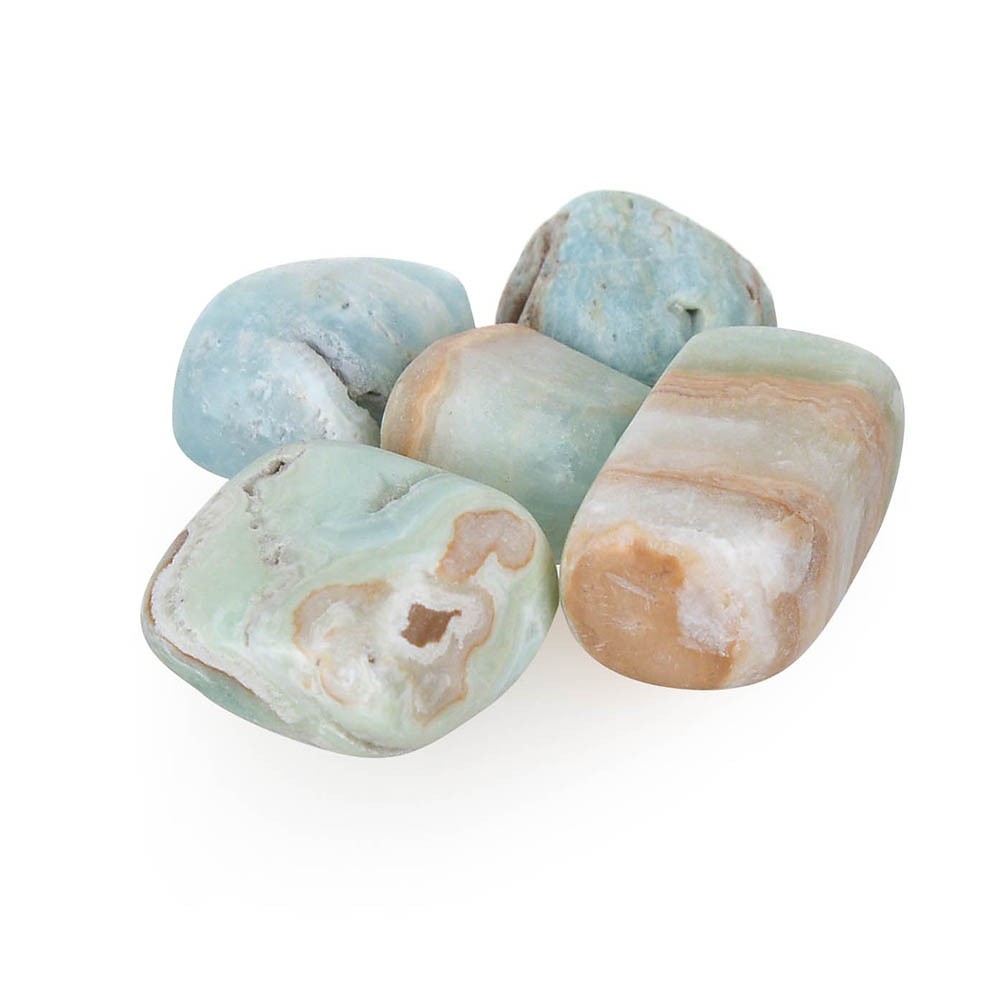 Caribbean Blue Calcite Tumble Stone – Karma Living