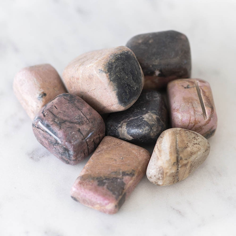 Rhodonite Tumble Stone - Karma Living