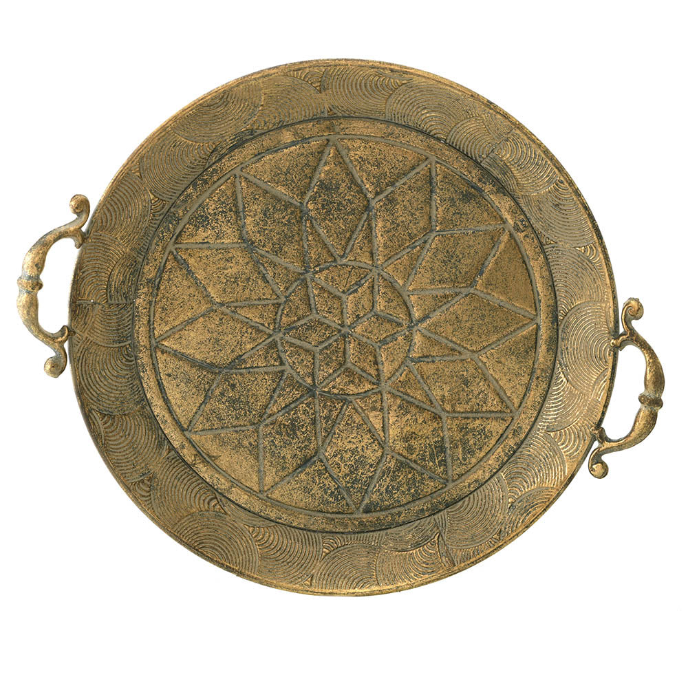 Mandala Metal Tray 47.5cm - Karma Living