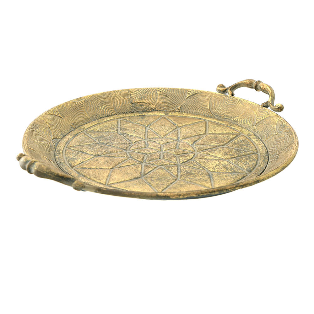 Mandala Metal Tray 47.5cm - Karma Living