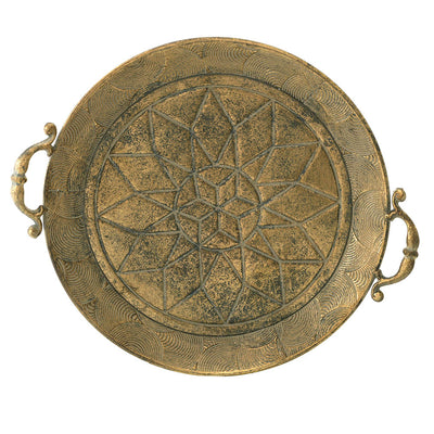 Mandala Metal Tray 47.5cm - Karma Living