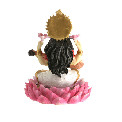 Saraswati Statue Multi 13cm - Karma Living