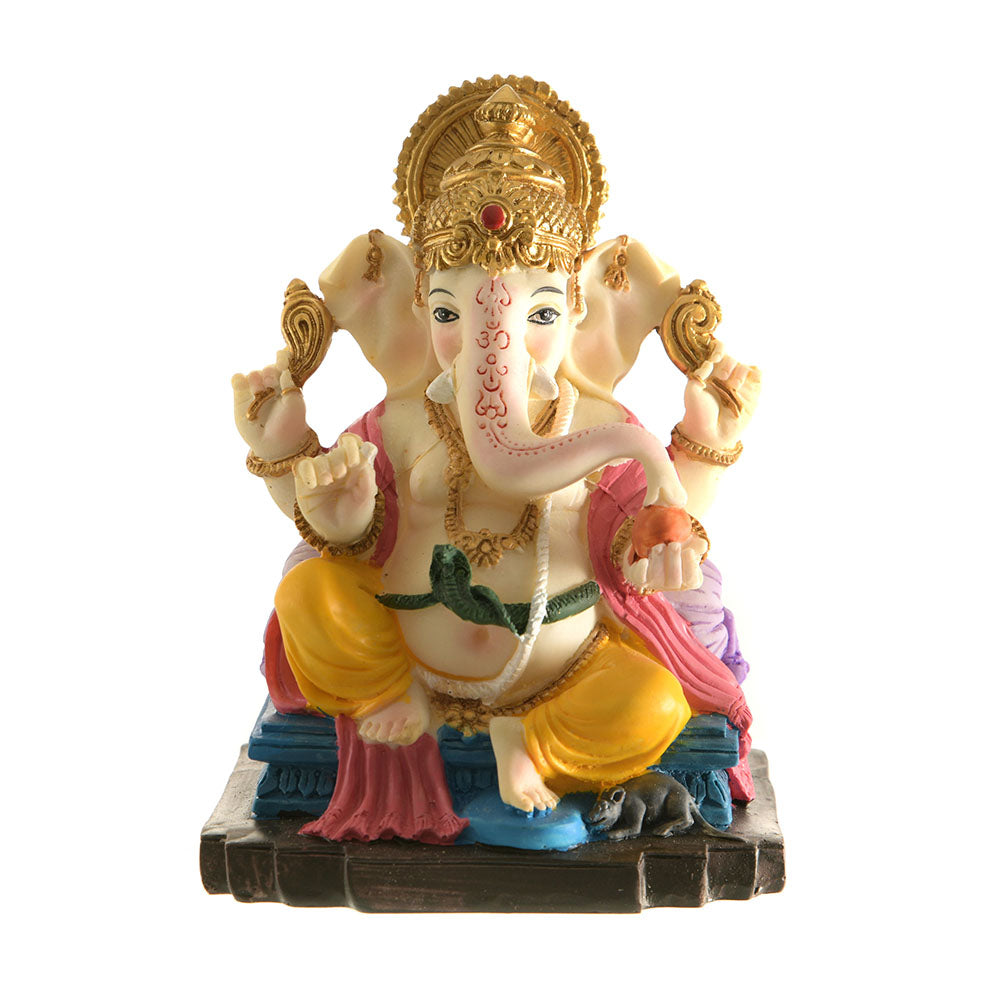 Ganesh Statue Multi 13.7cm - Karma Living