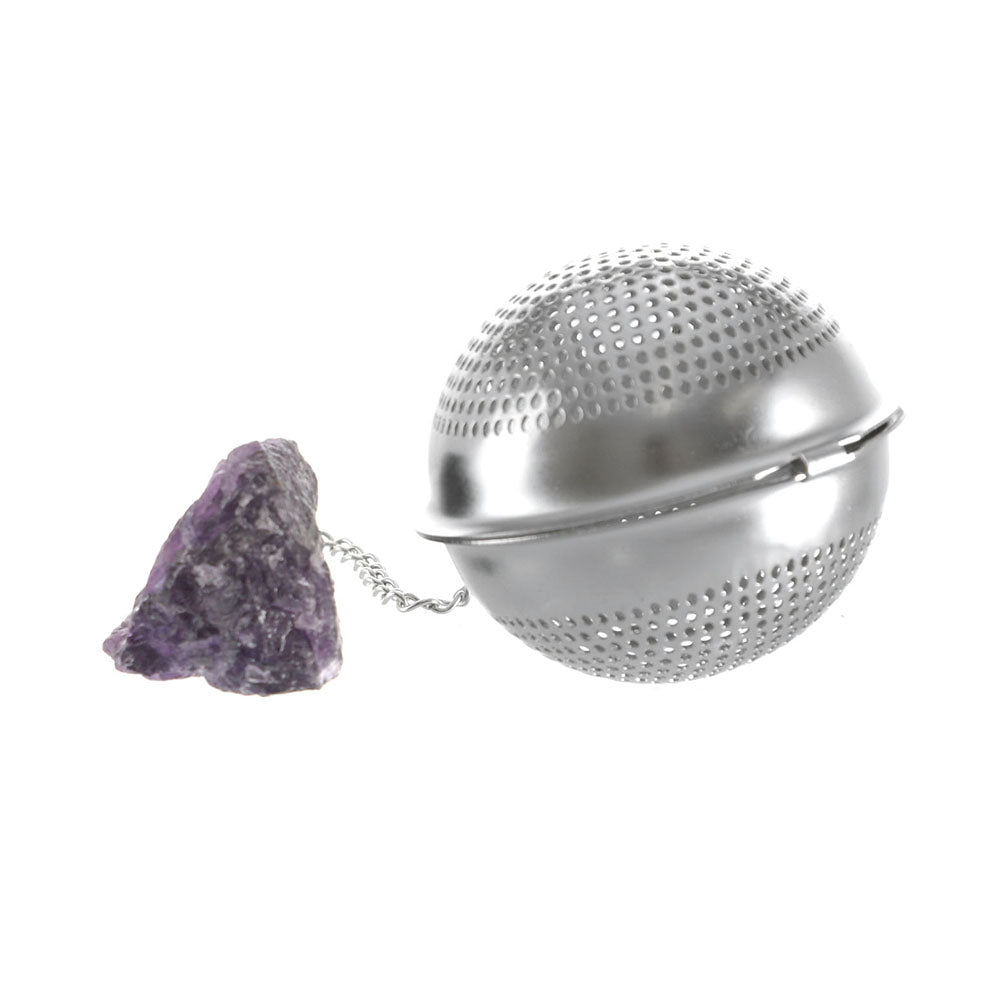 Crystal Tea Strainer Amethyst - Karma Living