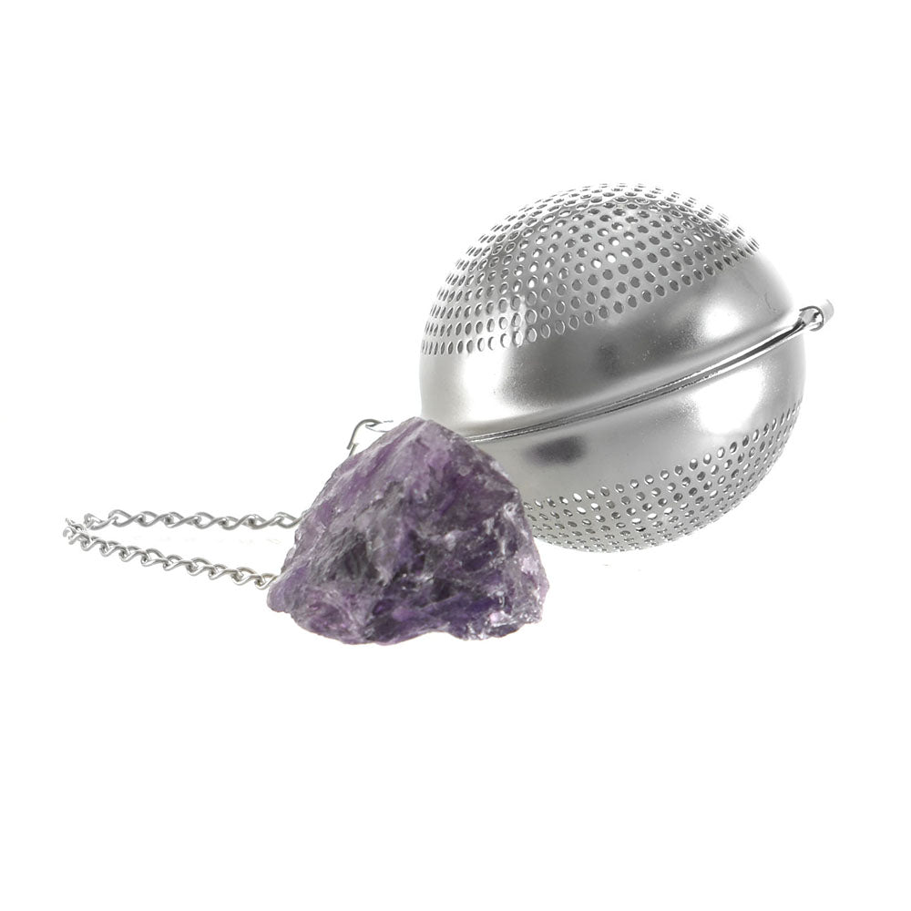 Crystal Tea Strainer Amethyst - Karma Living