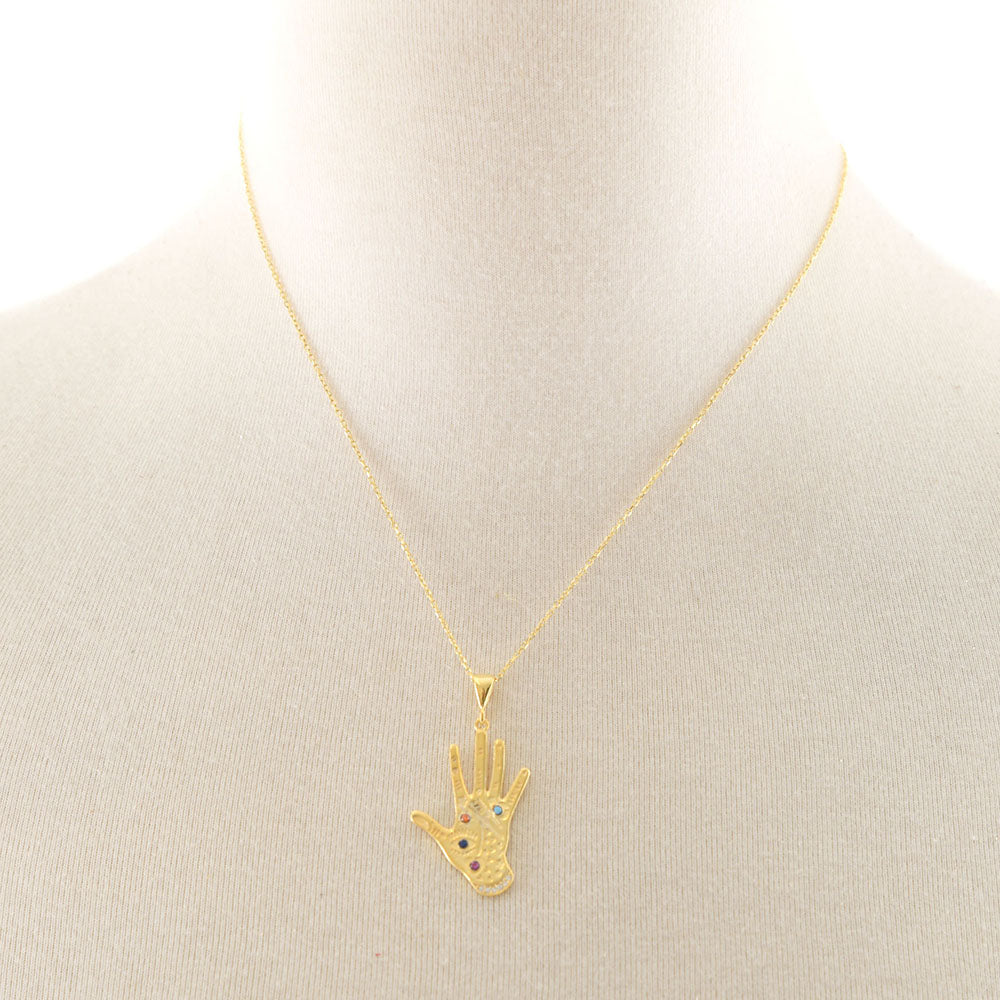 Palmistry Pendant Necklace - Karma Living