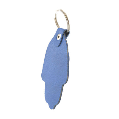 Evil Eye Key Ring on Leather Hamsa - Karma Living