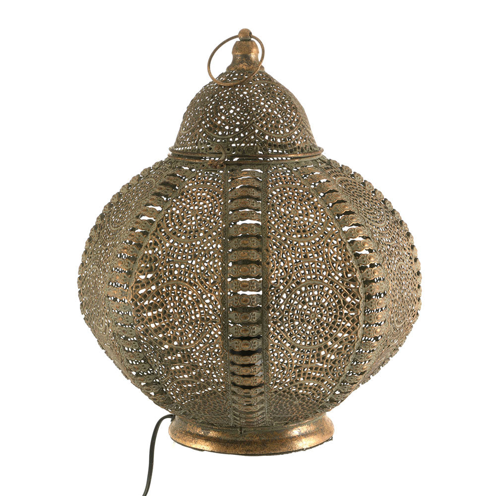 LAMP Metal Round Washed Gold 44x37.5cm