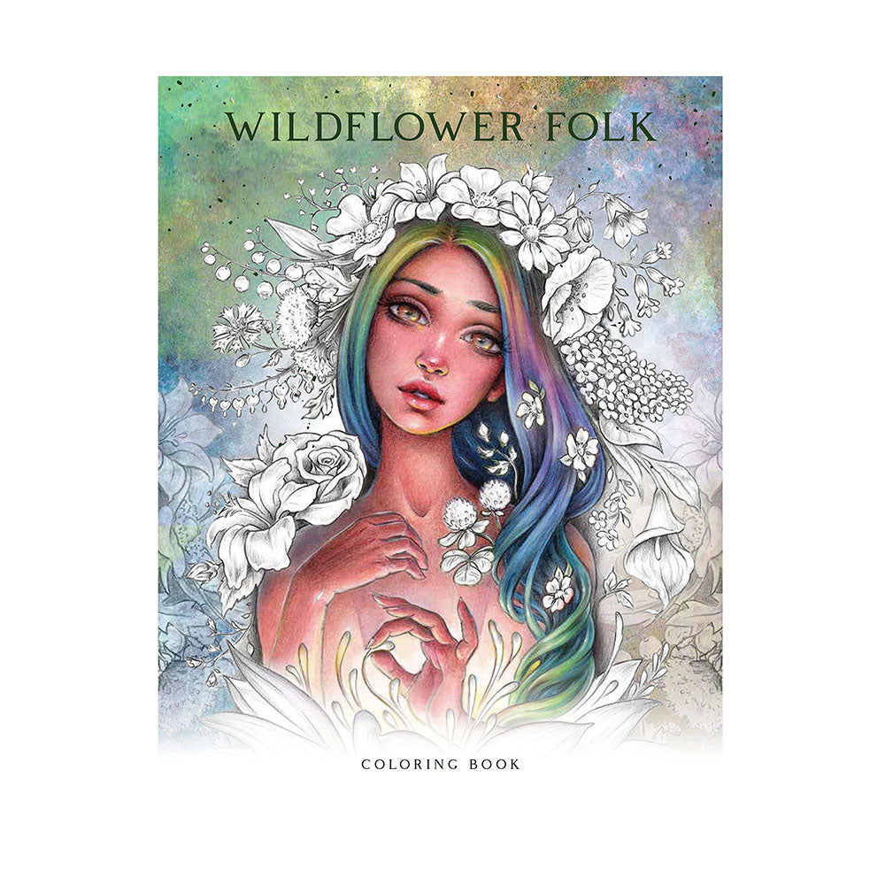 Wildflower Folk Colouring Book by Christine Karron