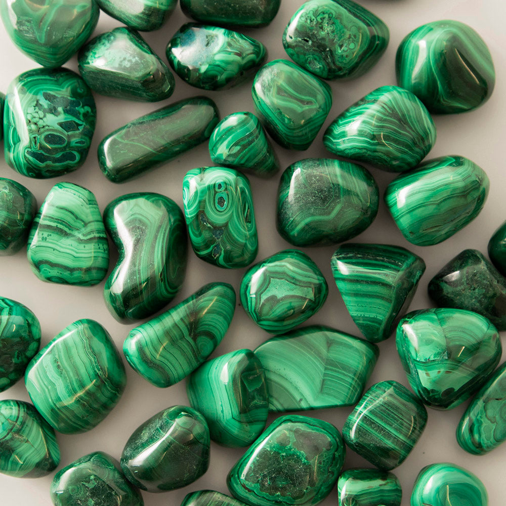Malachite Tumble Stone - Karma Living