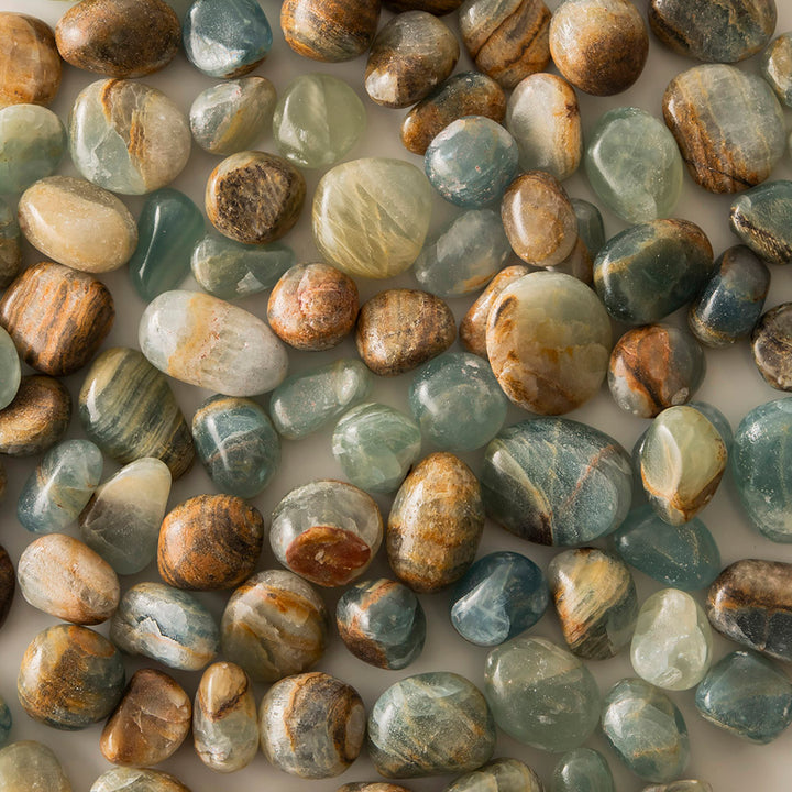 Blue Calcite (Aquatine) Tumble Stone – Karma Living
