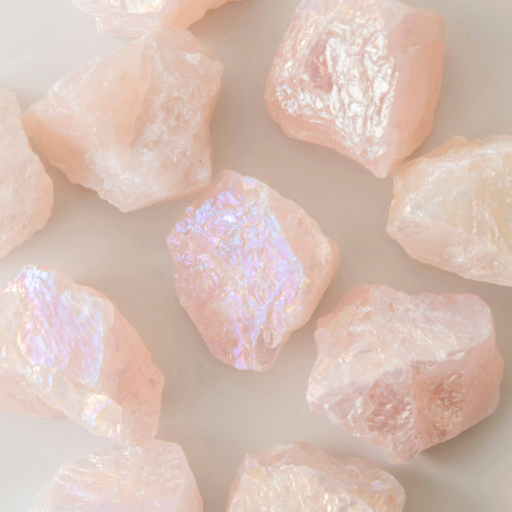 Aura Rose Quartz Rough Specimen - Karma Living