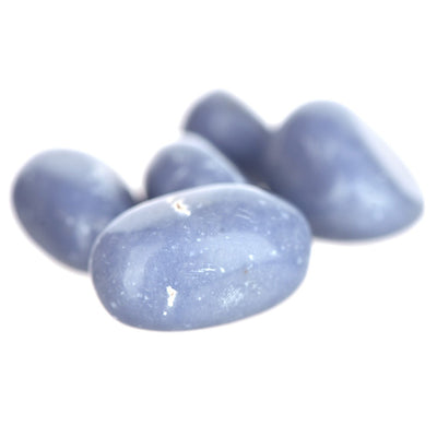 Angelite Tumble Stone - Karma Living