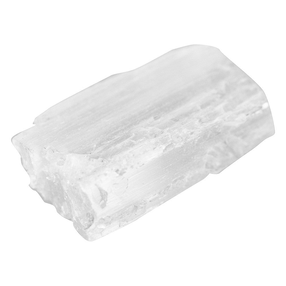 White Selenite Rough Specimen 5cm - Karma Living