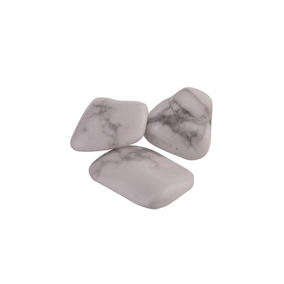 White Howlite Tumble Stone - Karma Living