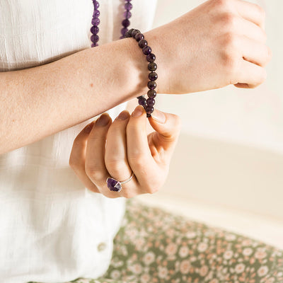 Amethyst Bracelet - Karma Living