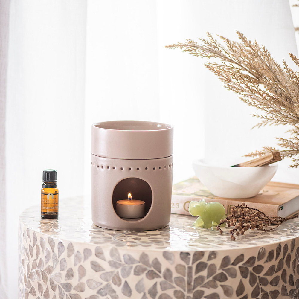 Oil Burner Matte Beige - Karma Living