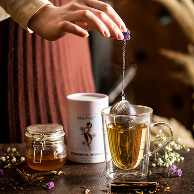 Crystal Tea Strainer Amethyst - Karma Living