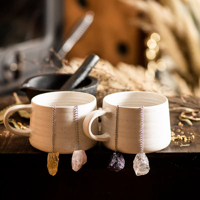 Crystal Tea Strainer Amethyst - Karma Living