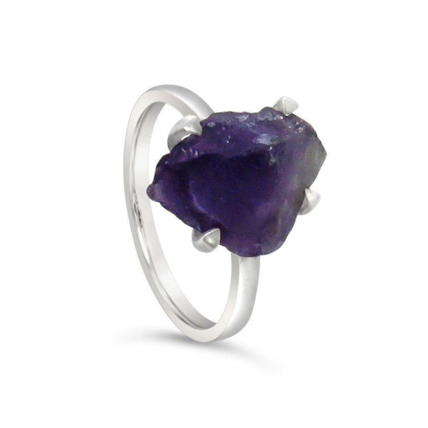 Rough Amethyst Ring - Karma Living